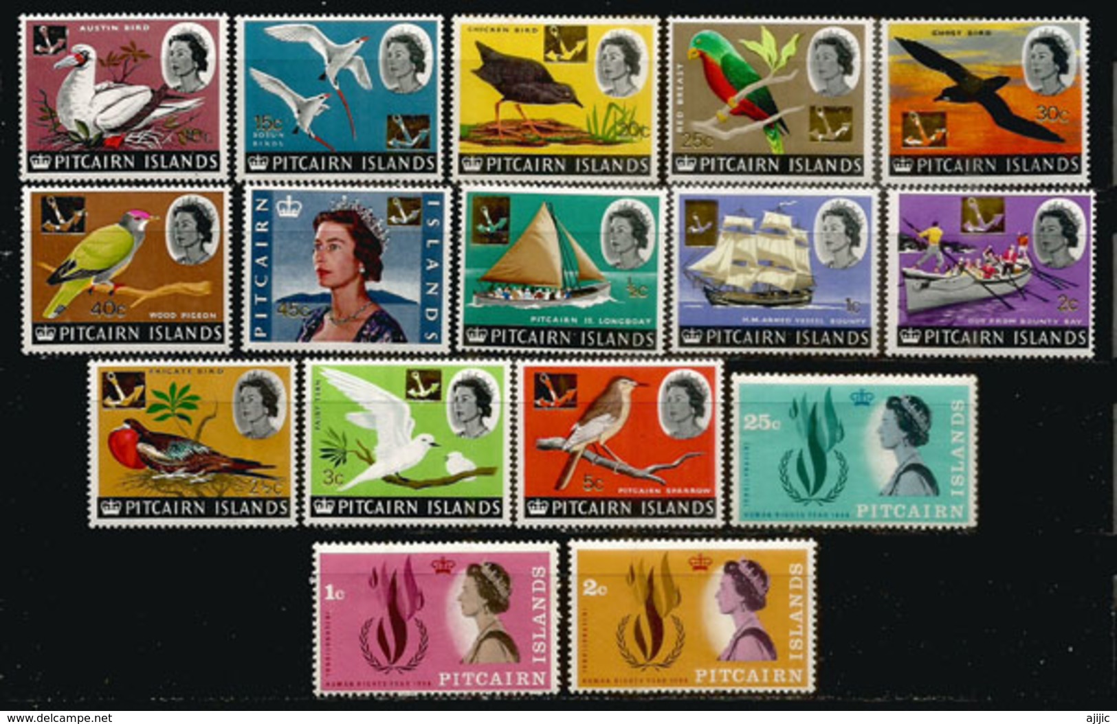 Années 1967 & 1968,  16 Timbres Neufs **   Côte 40,00  € - Pitcairn