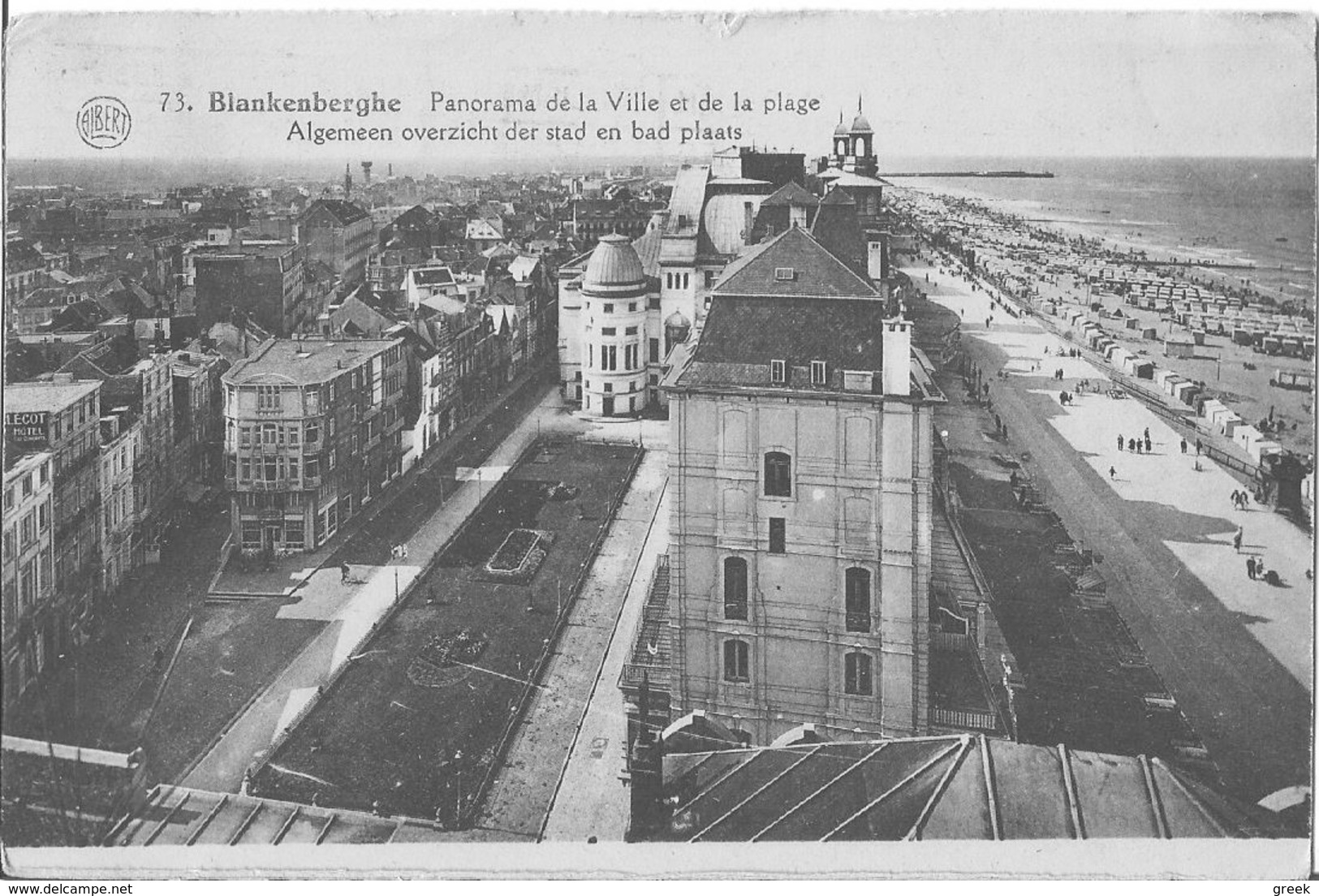 Blankenberge, Panorama De La Ville Et De La Plage -> Beschreven - Blankenberge