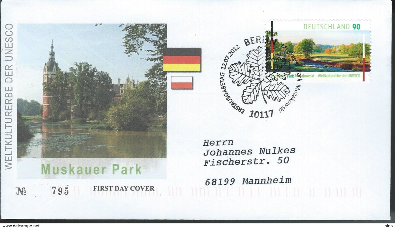 Germany. Scott # 2683 FDC. Unesco. Joint Issue With Poland 2012 - Joint Issues
