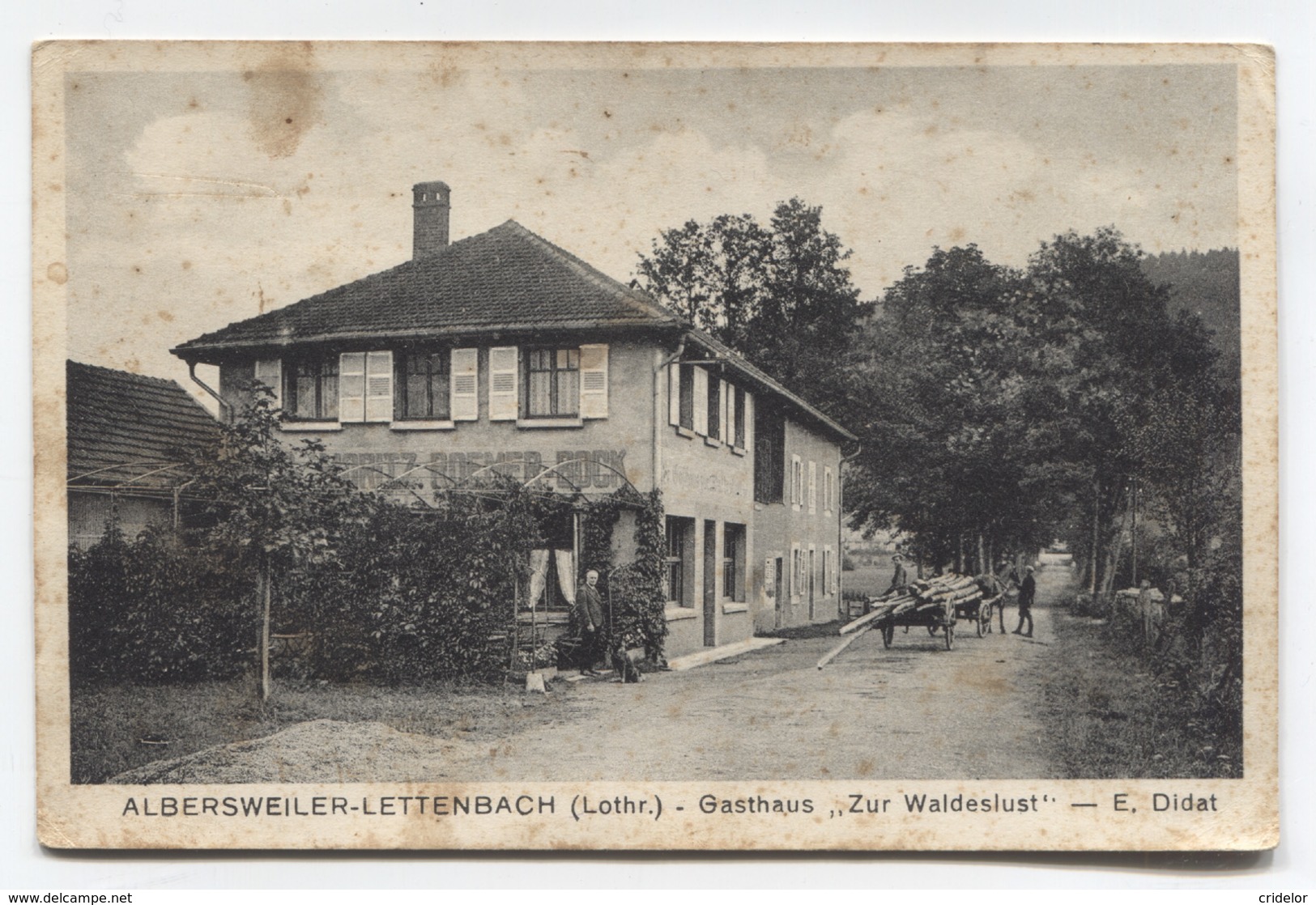 57 - ABRESCHVILLER - LETTENBACH - GASTHAUX ZUR WALDESLUST - VOIR ZOOM ET ETAT - Nancy