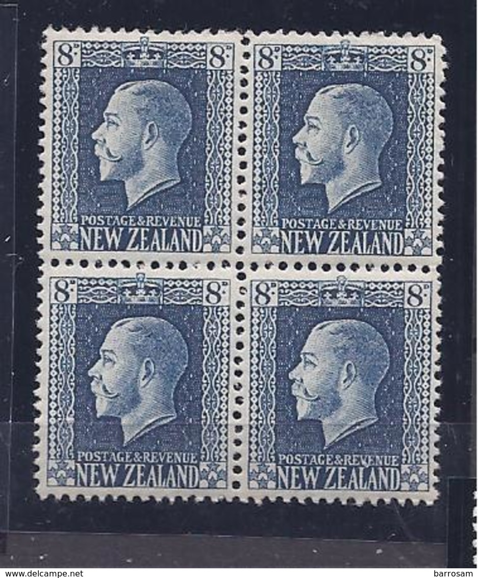 NEW ZEALAND1921:Michel162(Scott156)mnh** Block Of 4 Cat.Value155Euros($176) - Gebraucht