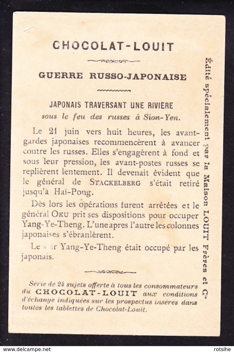 CHROMO Chocolat LOUIT Frères  Guerre Russo Japonaise  Marechal Oyama - Louit