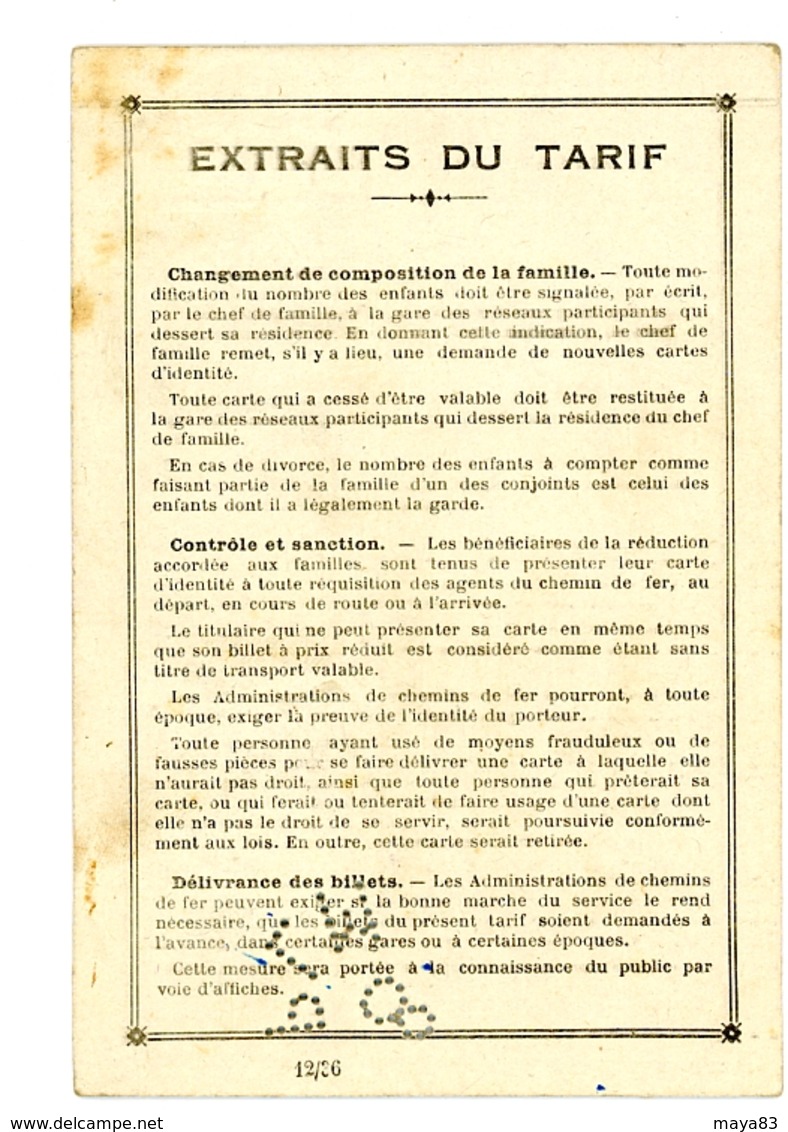 CARTE D IDENTITE CHEMINS DE FER ALGERIENS  DE 1938 - Autres & Non Classés