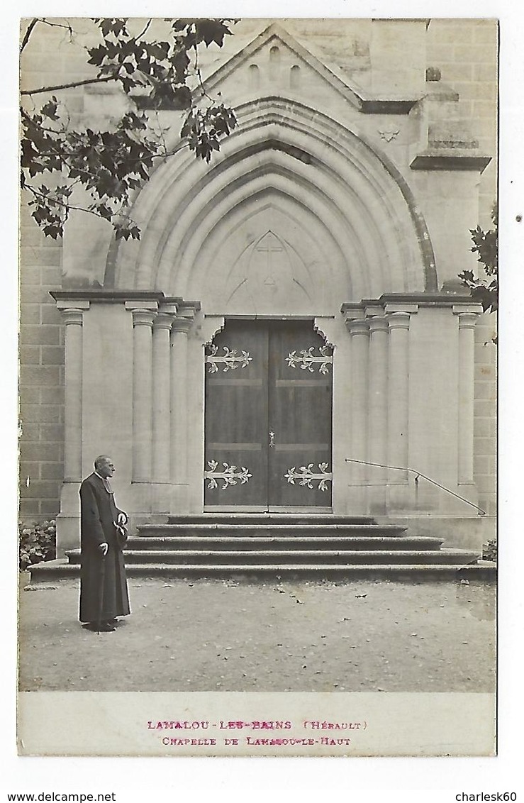 CPA 34 Carte Photo Lamalou Les Bains Chapelle De Lamalou Le Haut - Lamalou Les Bains