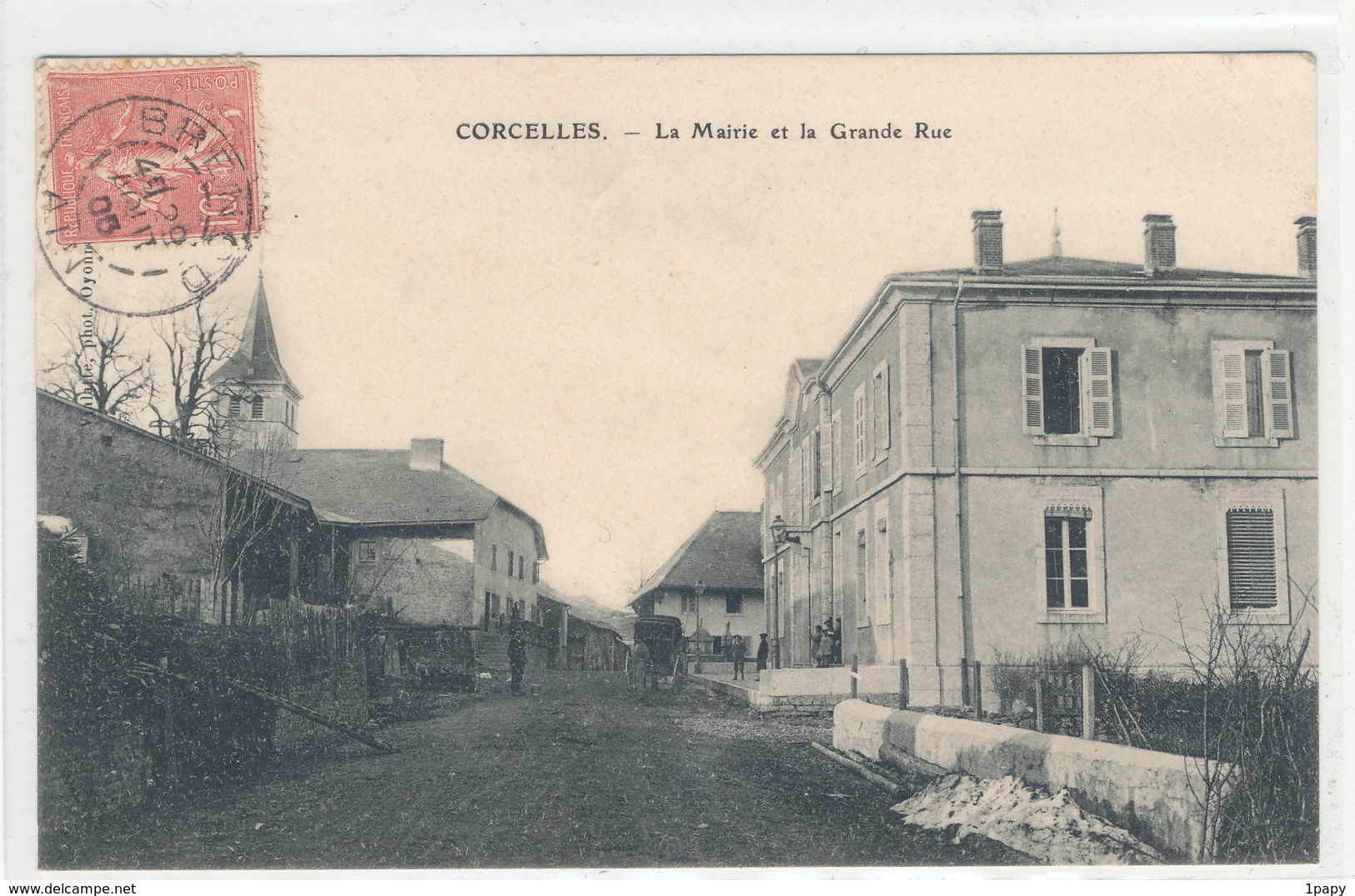 Ain - Corcelles  La Mairie Et La Grande Rue - Unclassified