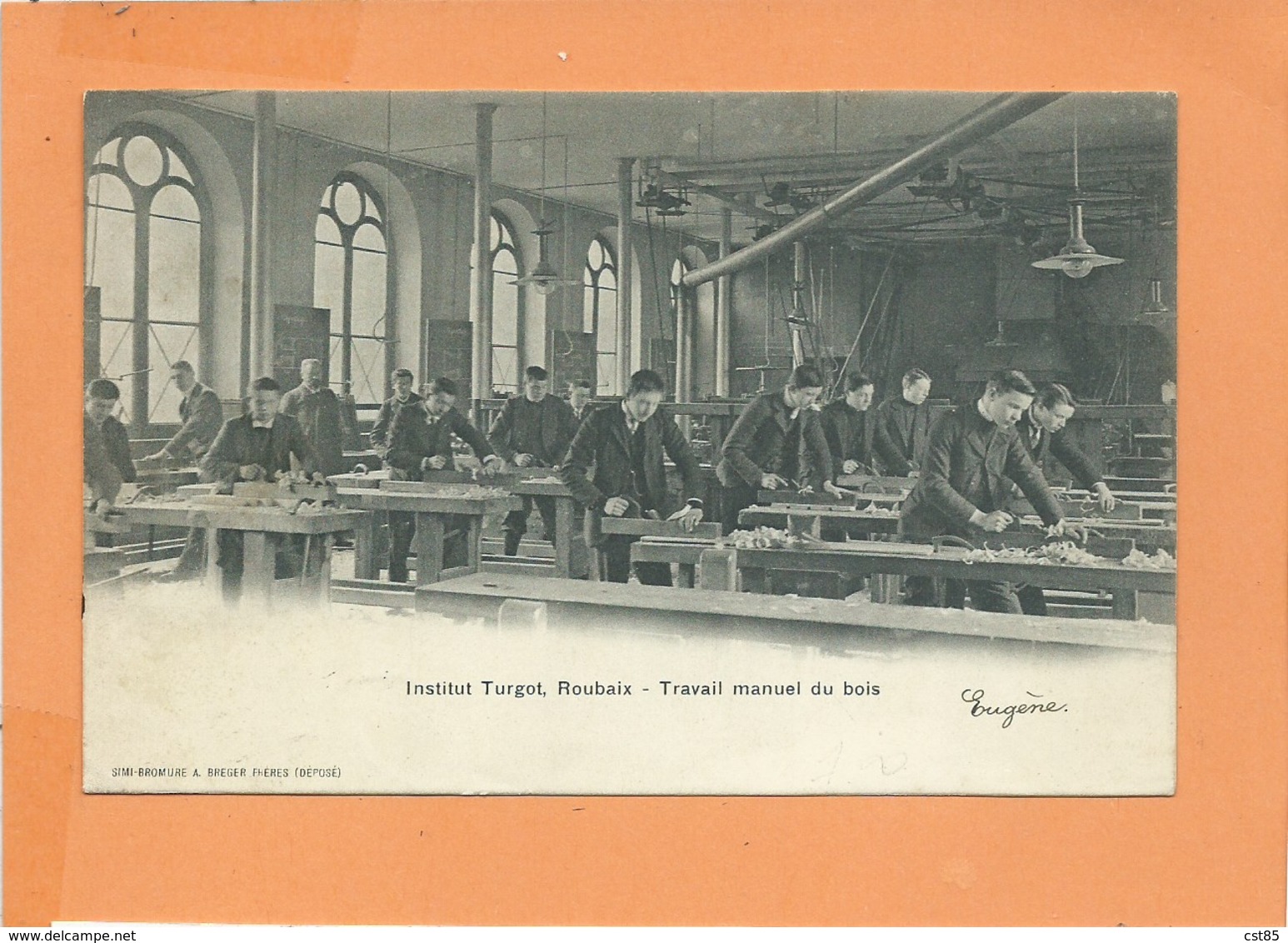 CPA Décollée En 3 Feuillets - Institut Turgot ROUBAIX - Travail Manuel Du Bois - Roubaix