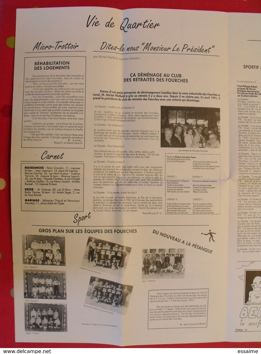 La Gazette Des Fourches N° 3 De 1991. Laval Mayenne. Histoire Locale - Pays De Loire