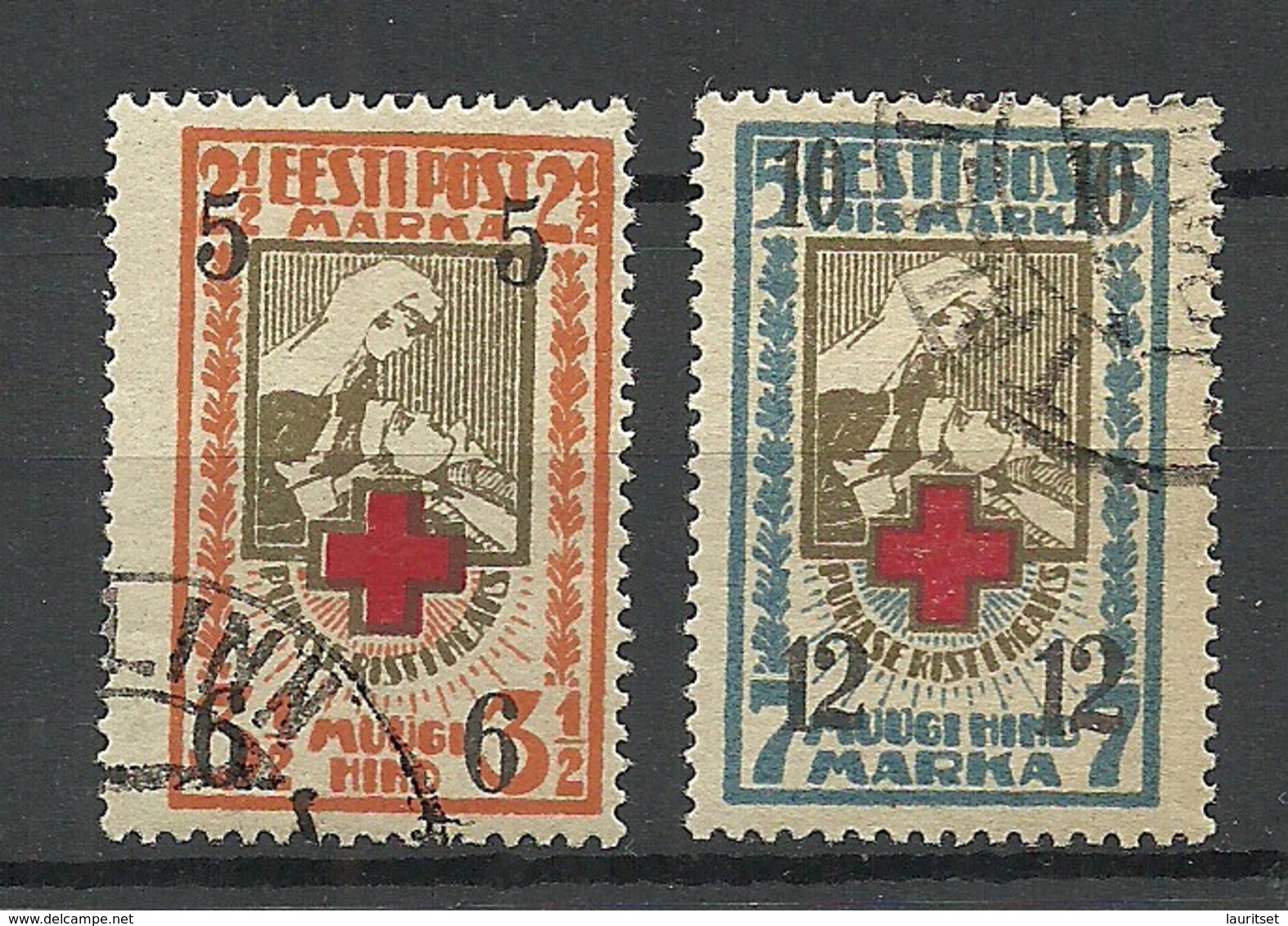 Estonia Estland 1926 Michel 60 - 61 O - Estland