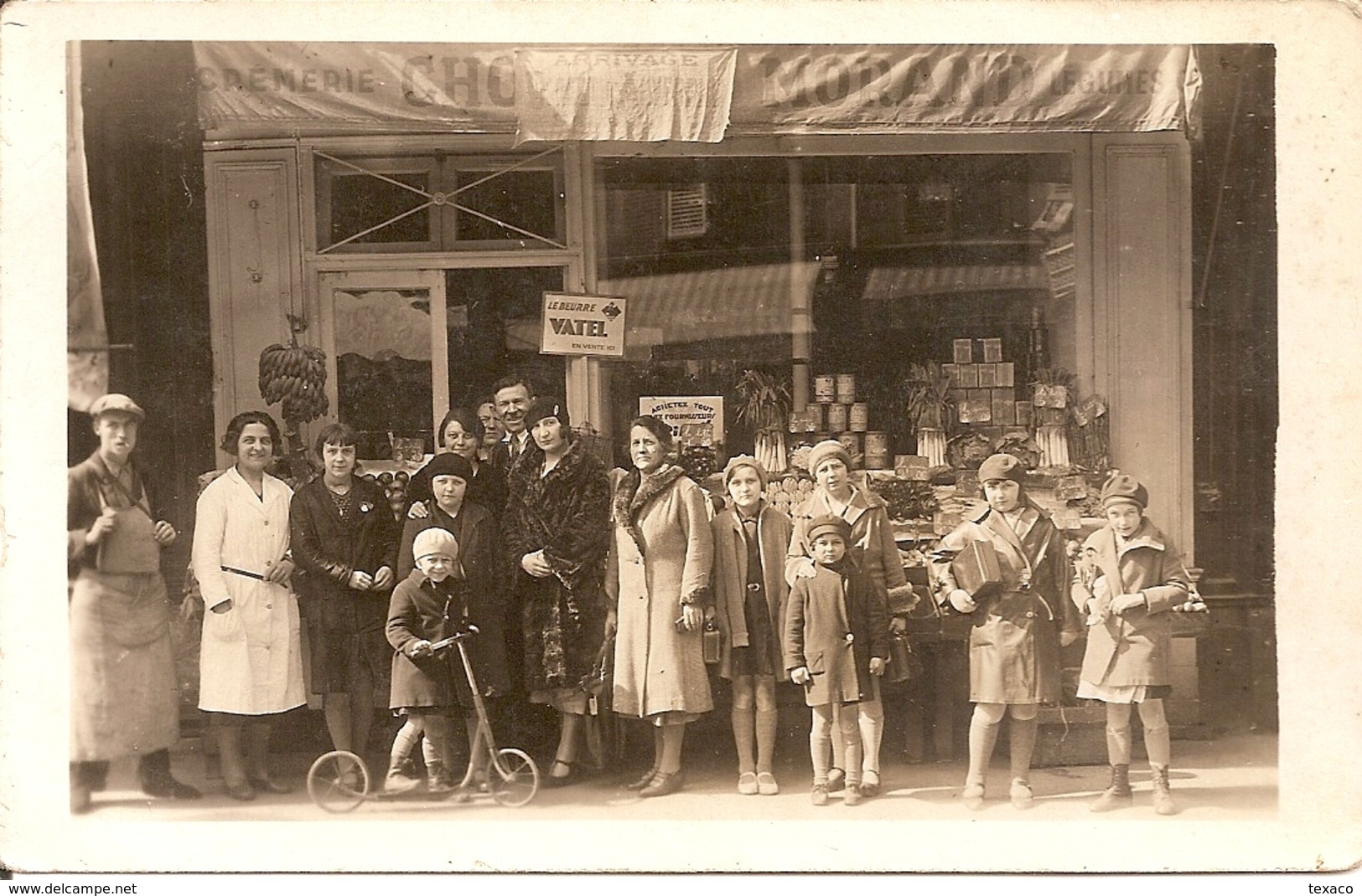 75 - PARIS XI - Epicerie Crèmerie - Chocolat Morand - Beurre Vatel - Rue Popincourt - Trés Animée - Magasins