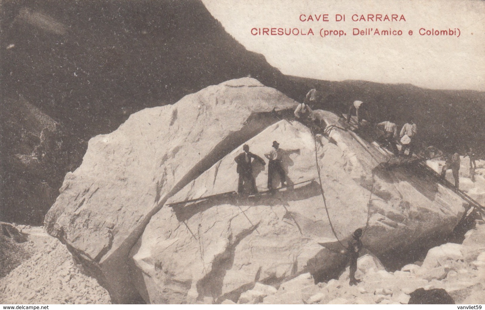 CAVE DI CARRARA-CARRARA-CIRESUOLA-CARTOLINA NON VIAGGIATA ANNO 1915-1925 - Carrara