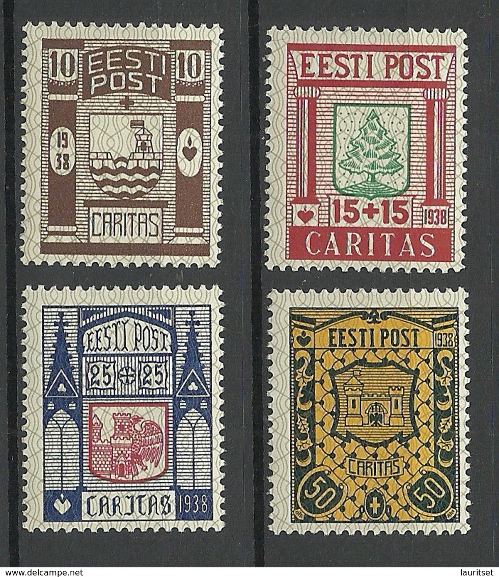 Estland Estonia 1938 CARITAS Michel 131 - 134 * - Estonia