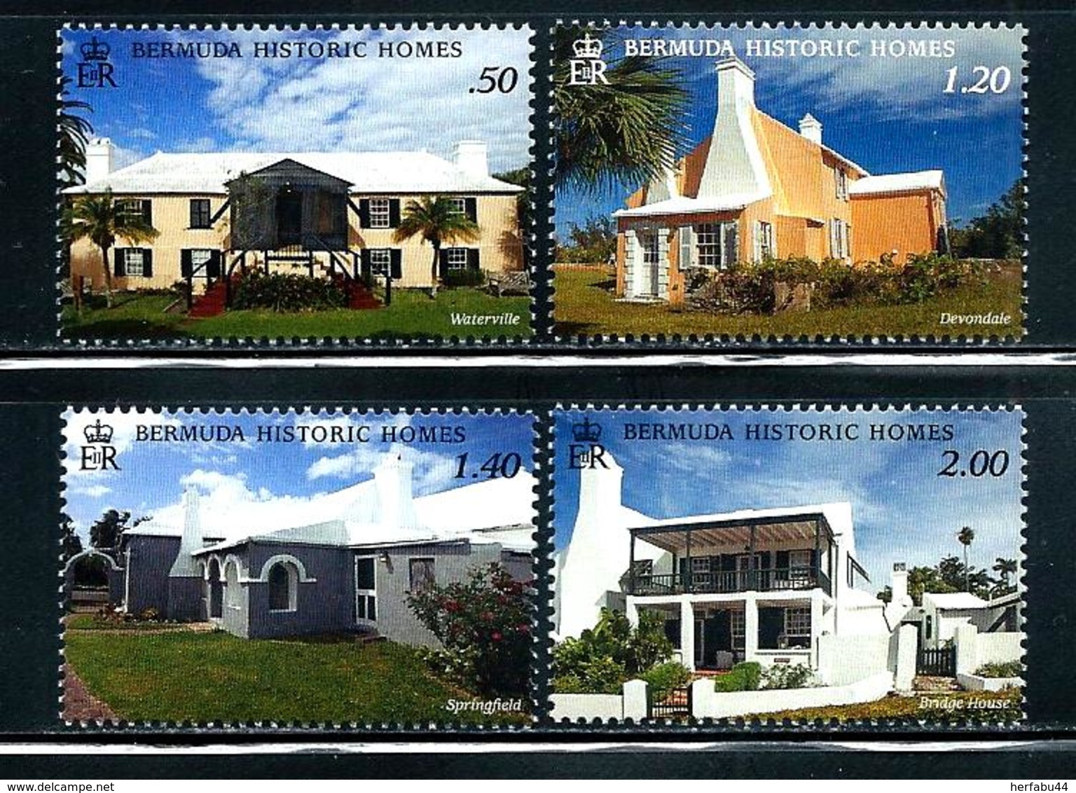 Bermuda     "Historic Homes"     Set       New Issue   February-21-2019     MNH - Bermuda