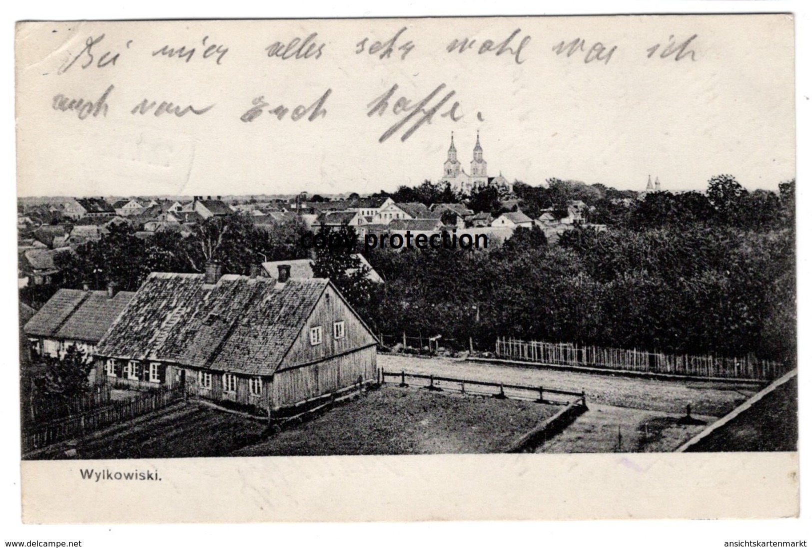 Wylkowiski, Vilkaviskis, Lietuva, Alte Postkarte 1915 - Litauen