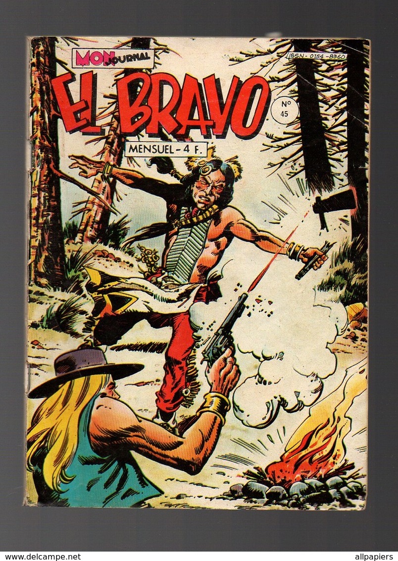 Petit Format El Bravo N°45 Kekko Bravo Le Soir Des Trafiquants - Marshal Jim - Black Jack De 1981 - Mon Journal