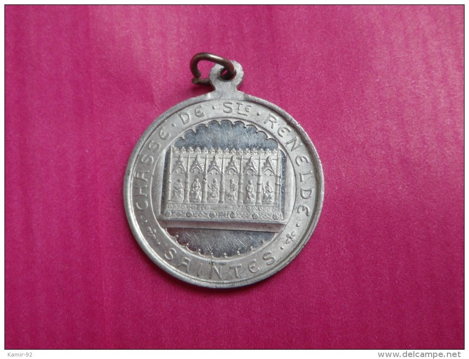 Médaille Ancienne   Tubize (belgique) Revers Châsse De Ste Renelde - Religion & Esotérisme
