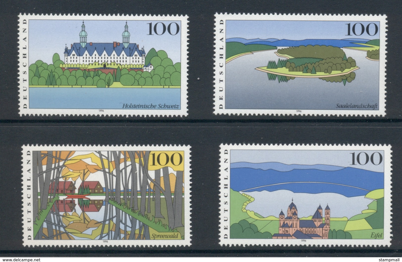 Germany 1996 Scenic Regions Muh - Unused Stamps