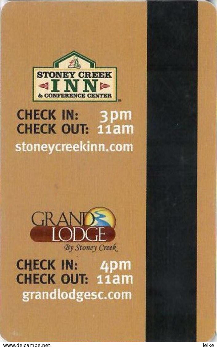 Stoney-Creek-Inn--amp--Conference-Center[2187]== Hotel Room Keycard, Room Keys, Hotelkarte, Clef De Hotel - 2187 - Cartes D'hotel