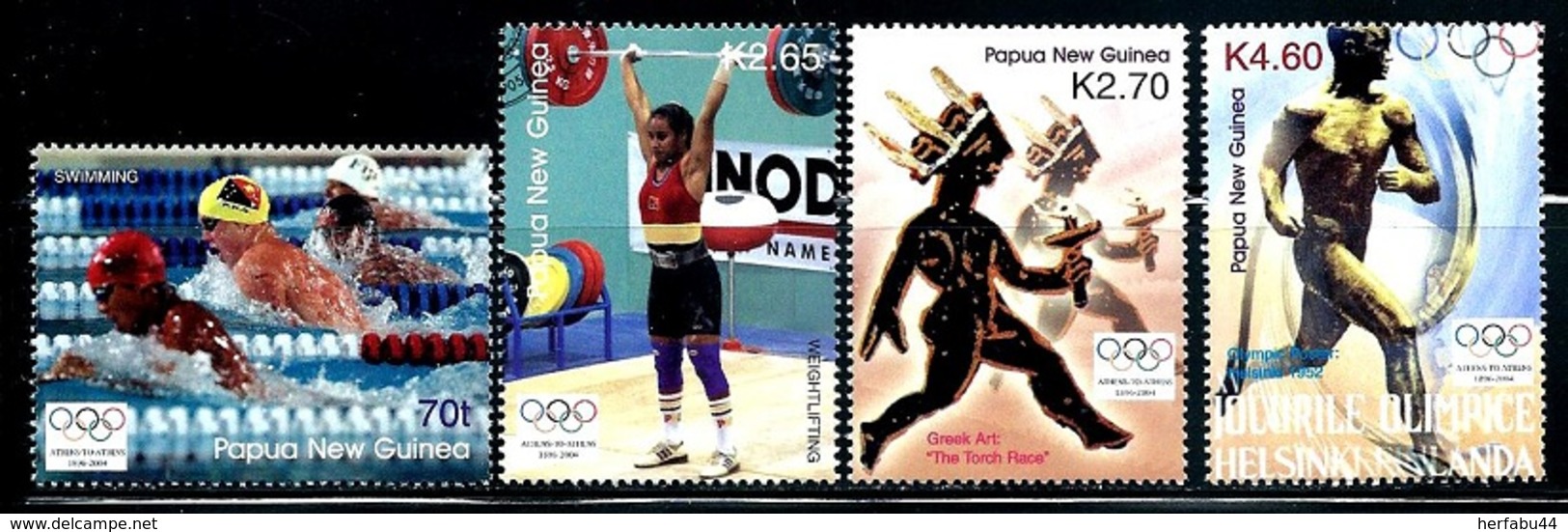 Papua New Guinea     "Olympic Games 2004"      Set    SC# 1132-35     MNH - Papua New Guinea