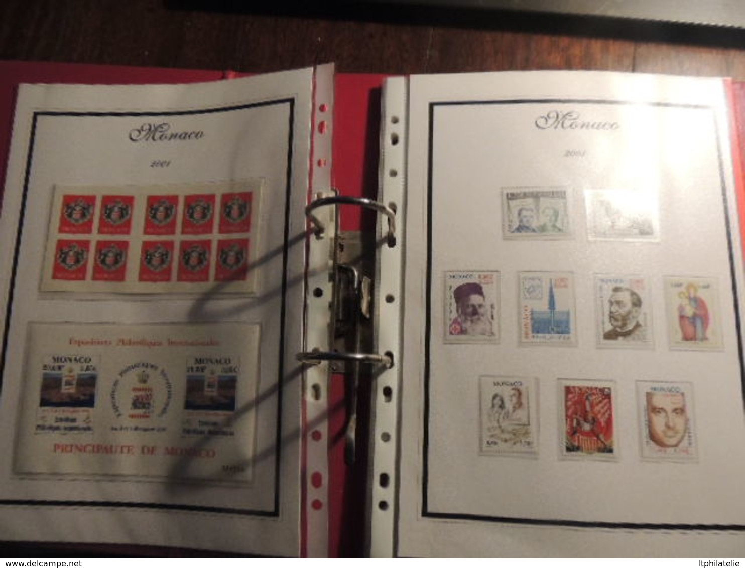 *AFFAIRE" COLLECTIO MONACO     2001 A 2004   TIMBRES NEUFS BLOCS FORTE FACIALE EURO  DANS CLASSEUR 30 PAGES - Collections