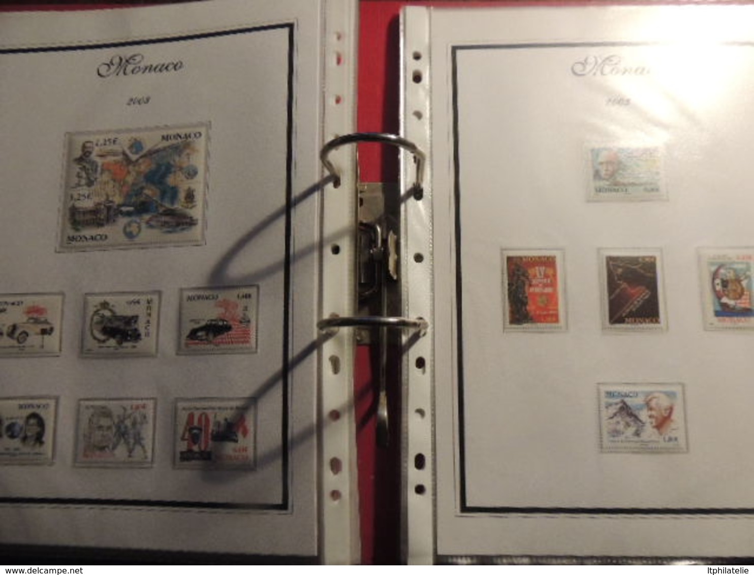 *AFFAIRE" COLLECTIO MONACO     2001 A 2004   TIMBRES NEUFS BLOCS FORTE FACIALE EURO  DANS CLASSEUR 30 PAGES