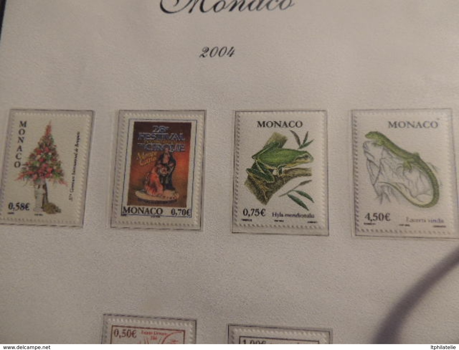 *AFFAIRE" COLLECTIO MONACO     2001 A 2004   TIMBRES NEUFS BLOCS FORTE FACIALE EURO  DANS CLASSEUR 30 PAGES