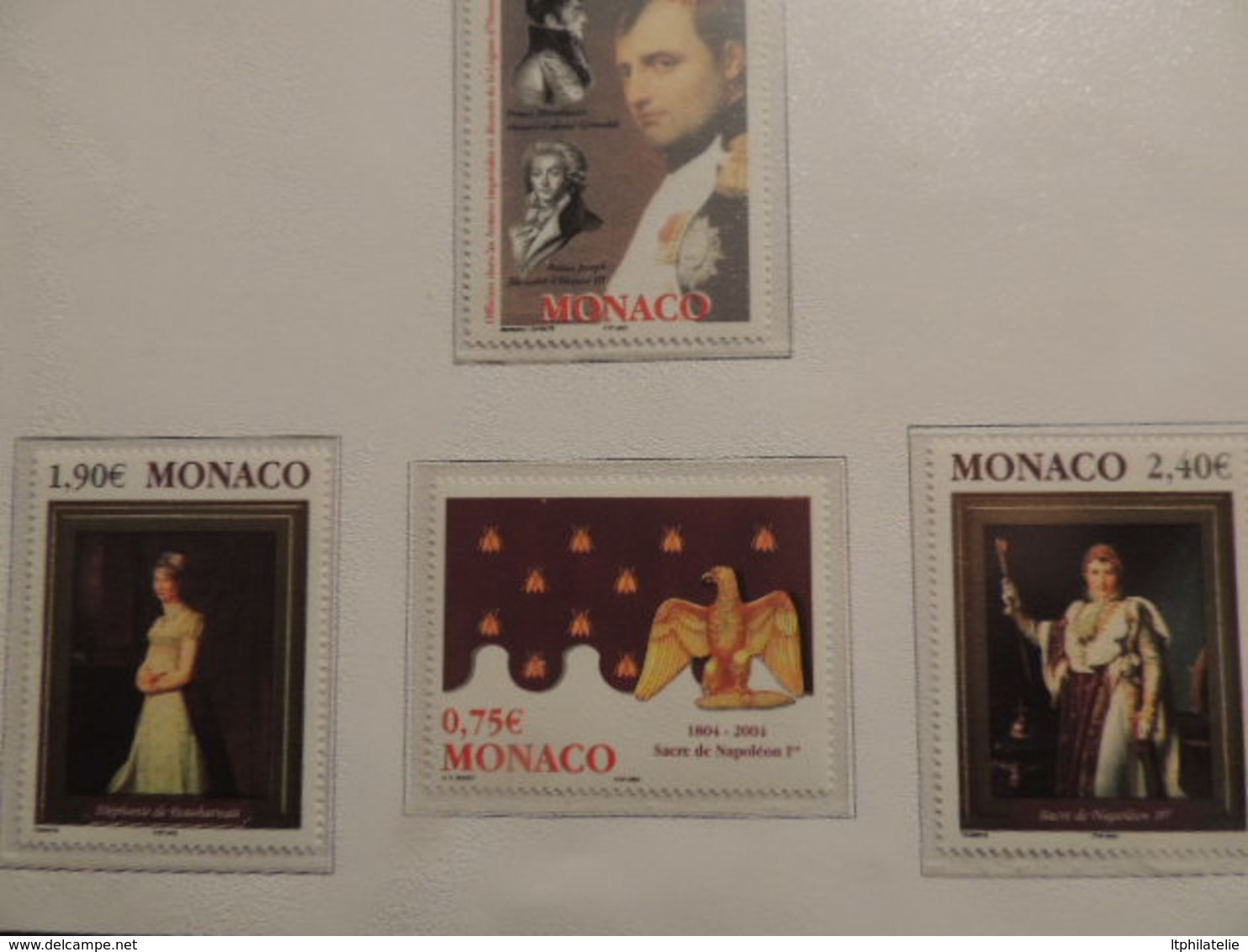 *AFFAIRE" COLLECTIO MONACO     2001 A 2004   TIMBRES NEUFS BLOCS FORTE FACIALE EURO  DANS CLASSEUR 30 PAGES