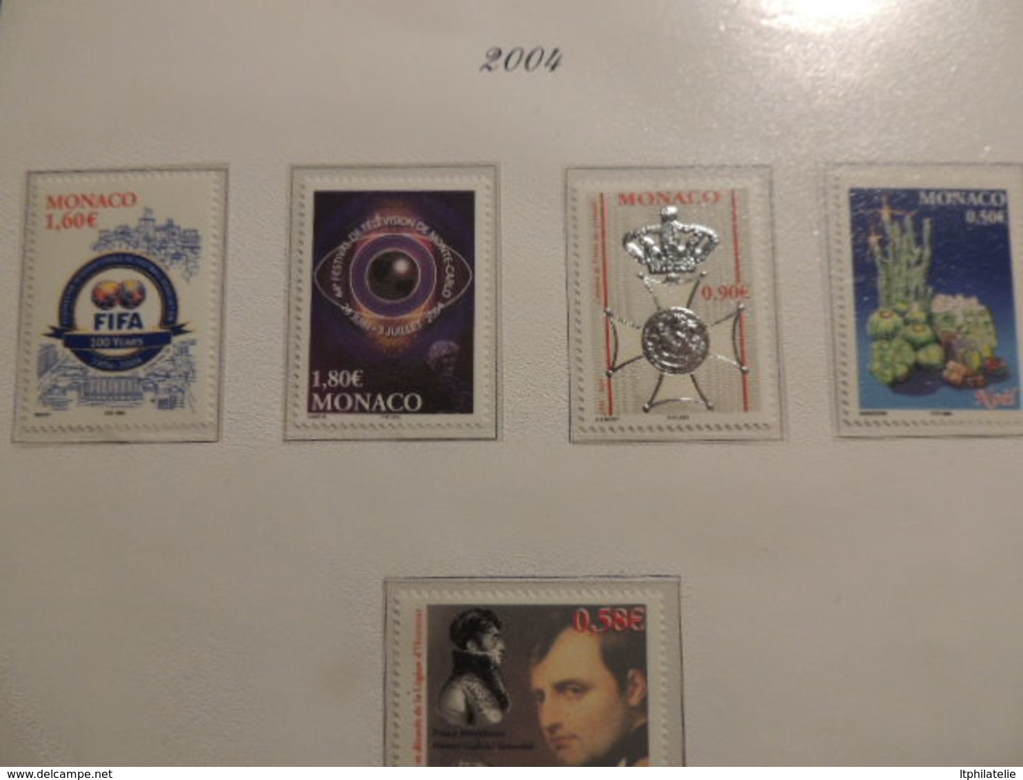 *AFFAIRE" COLLECTIO MONACO     2001 A 2004   TIMBRES NEUFS BLOCS FORTE FACIALE EURO  DANS CLASSEUR 30 PAGES