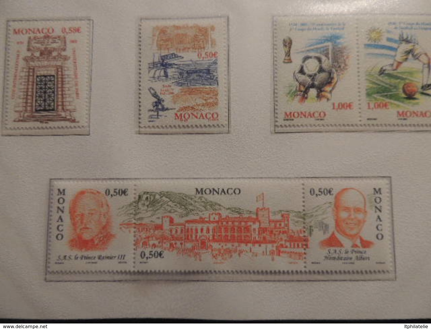 *AFFAIRE" COLLECTIO MONACO     2001 A 2004   TIMBRES NEUFS BLOCS FORTE FACIALE EURO  DANS CLASSEUR 30 PAGES