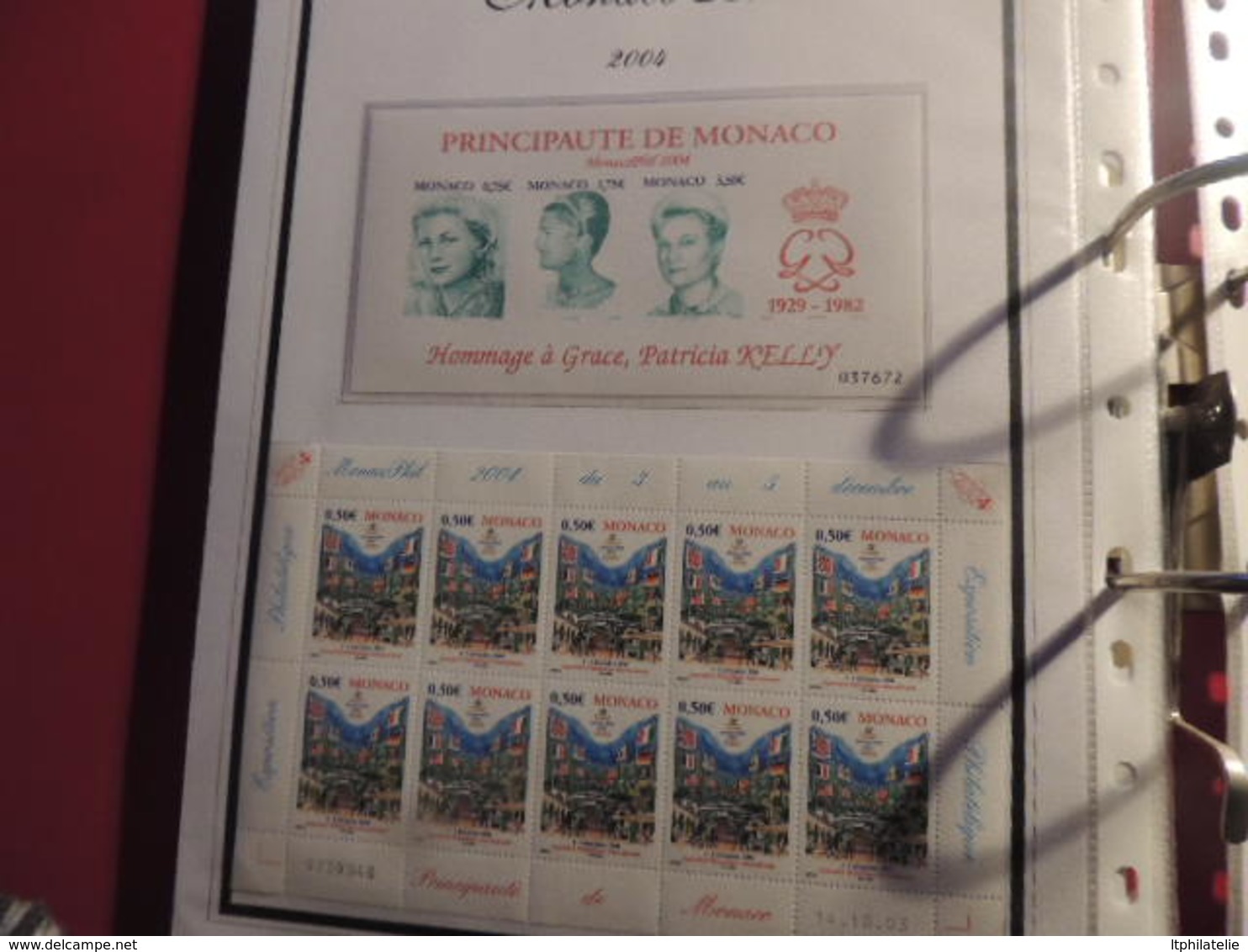 *AFFAIRE" COLLECTIO MONACO     2001 A 2004   TIMBRES NEUFS BLOCS FORTE FACIALE EURO  DANS CLASSEUR 30 PAGES