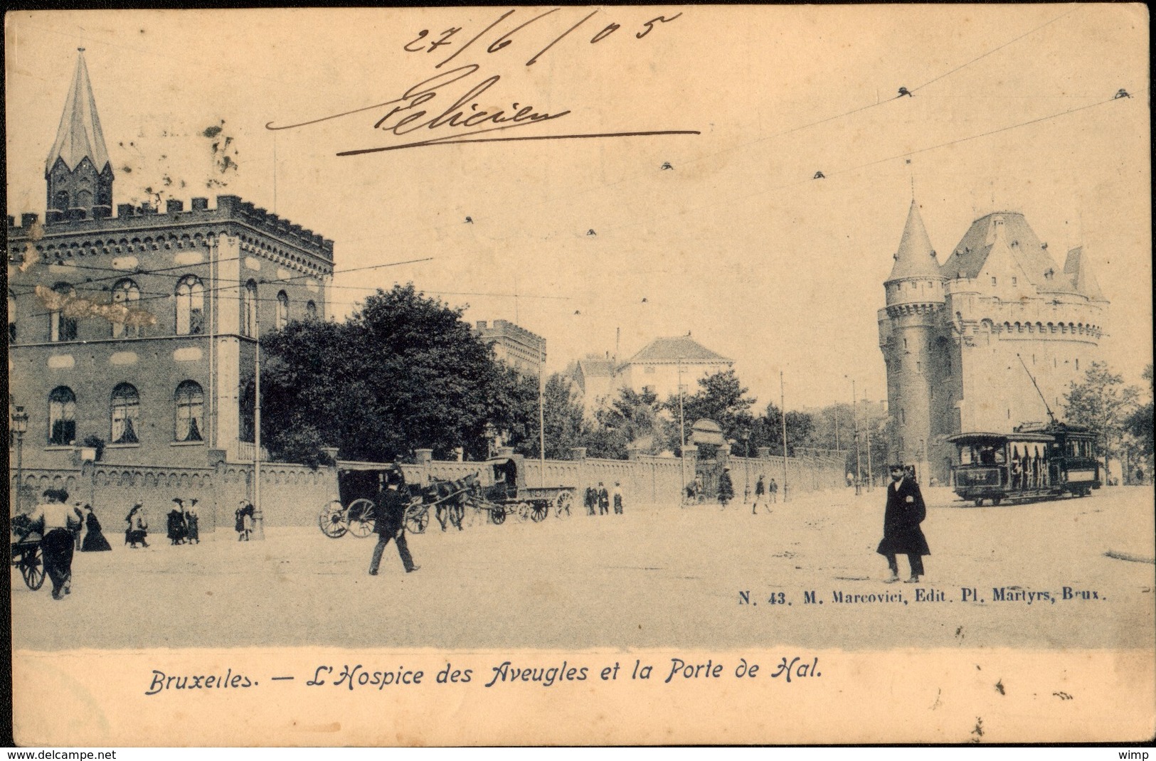 BRUXELLES :   L'Hospice Des Aveugles Et La Porte De Hal - Fêtes, événements