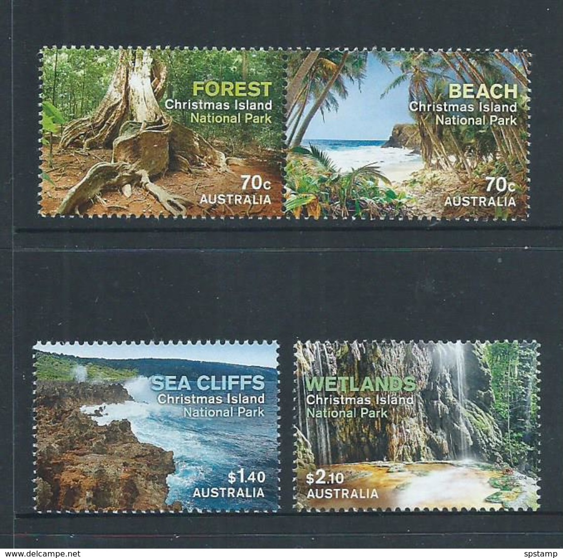 Christmas Island 2014 National Parks Set Of 4 MNH - Christmas Island