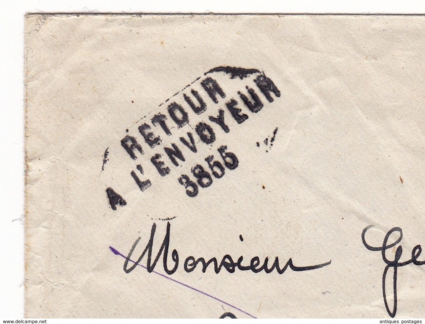 Lettre Lille Nord 1943 Pétain + Mercure Retour à L'Envoyeur 3855 Flamme " Un Bon De Solidarité Ne Se Refuse Pas " - 1941-42 Pétain