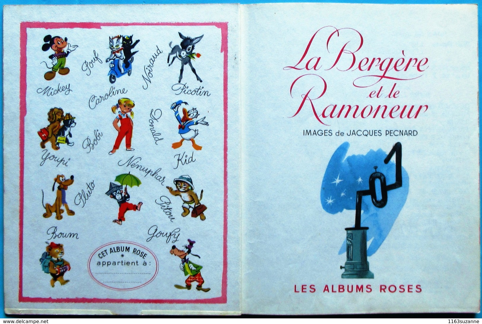 Les Albums Roses, Hachette, 1961 > Jacques Pecnard : LA BERGERE ET LE RAMONEUR - Hachette