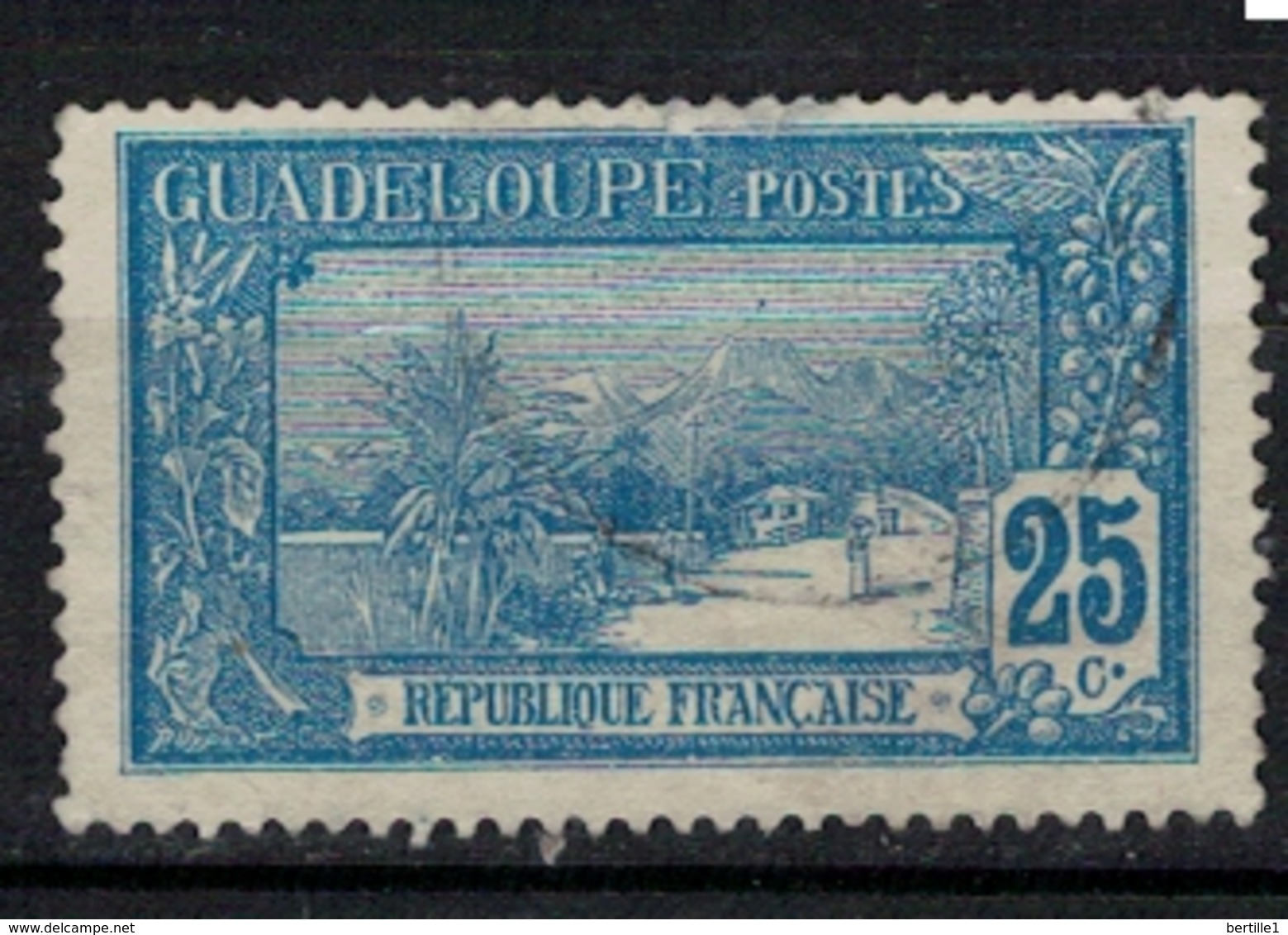 GUADELOUPE       N°  YVERT    62    OBLITERE       ( O   3/ 38 ) - Oblitérés