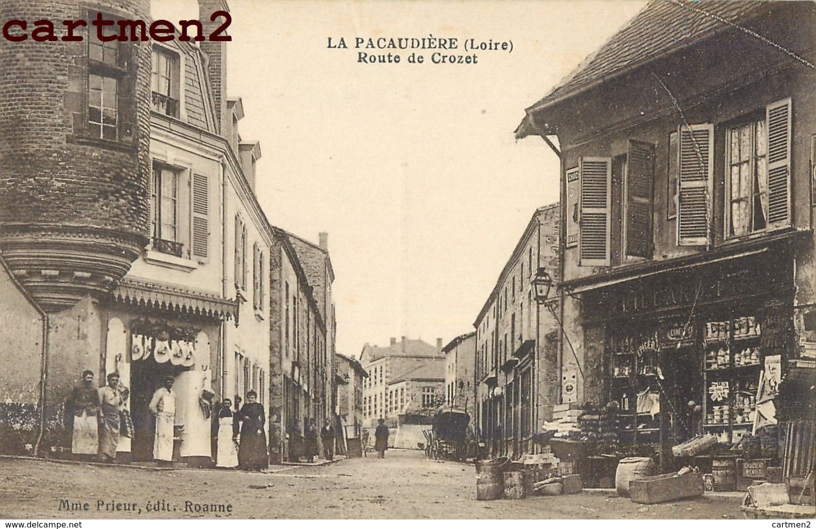 LA PACAUDIERE LAPACAUDIERE ROUTE DE CROZET DEVANTURE COMMERCE 42 LOIRE - La Pacaudiere