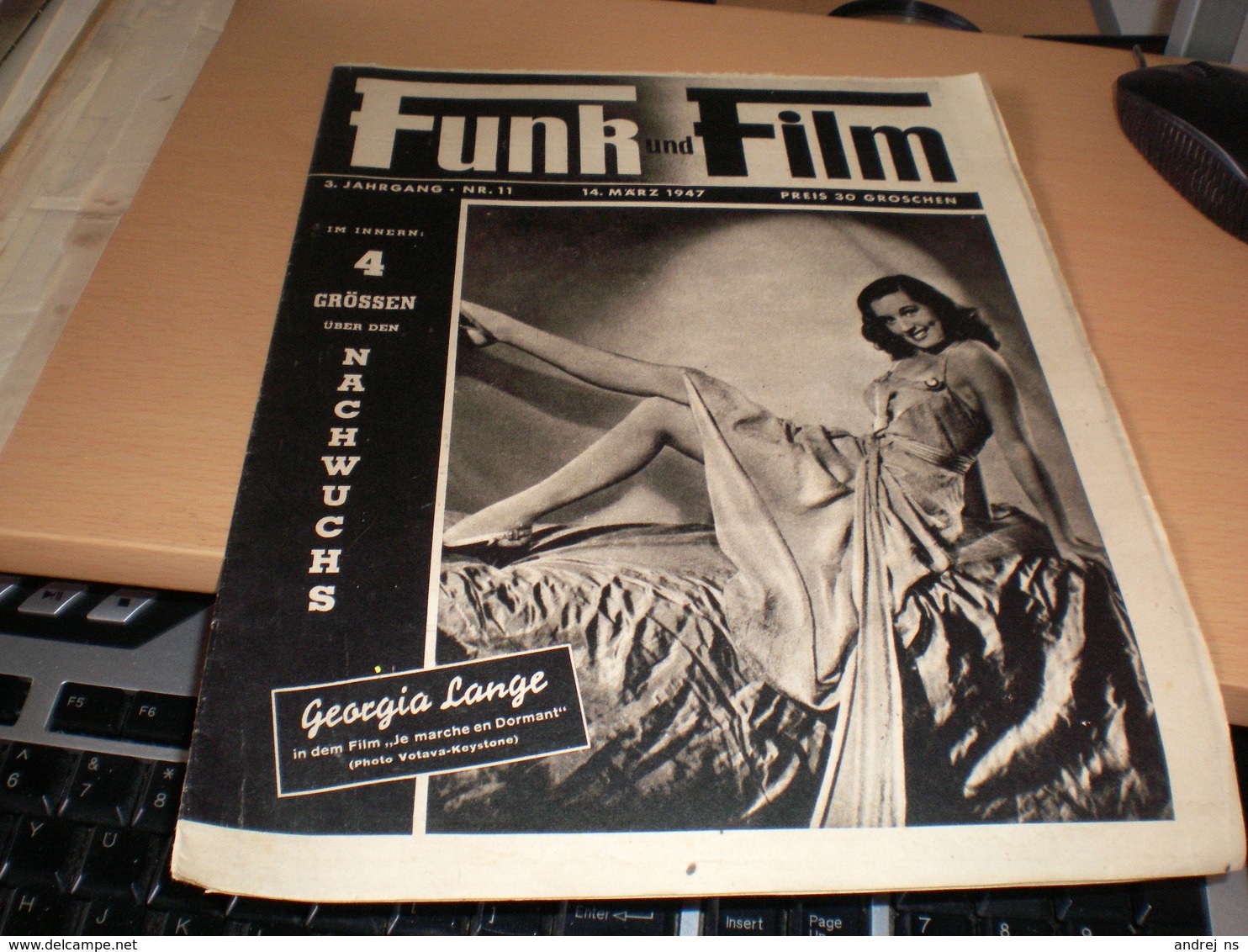 Funk Und Film 1947 Georgia Lange Bobby Bennet - Magazines