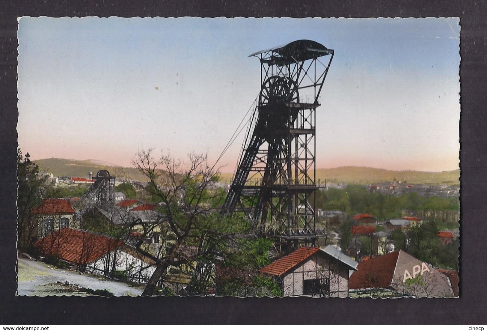 CPSM 30 - ALES - ROCHEBELLE - Puits Sainte-Marie Et Descours - TB PLAN MINE INDUSTRIE - Alès