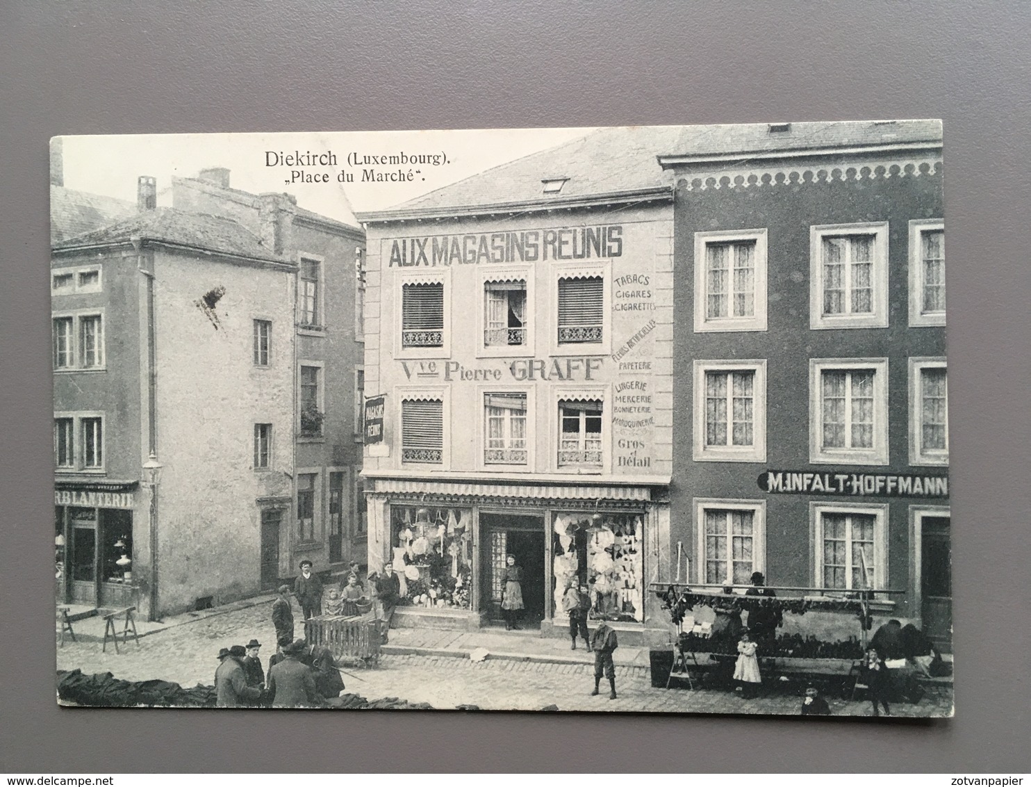 DIEKIRCH - Place Du Marché - Animation - Magasin Pierre Graff - 1908 - Diekirch