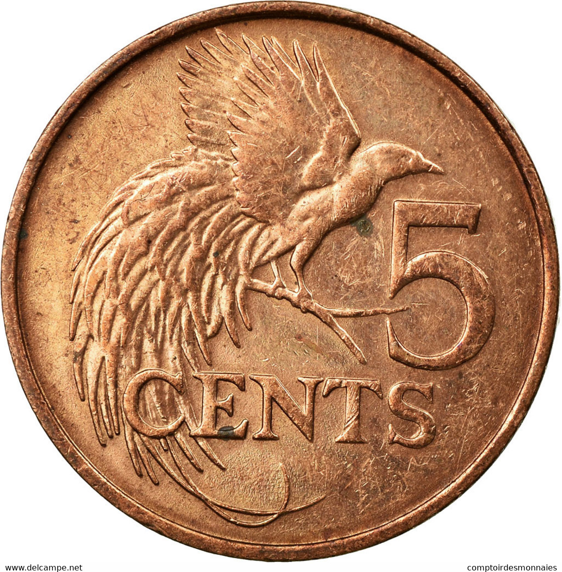 Monnaie, TRINIDAD & TOBAGO, 5 Cents, 1979, Franklin Mint, TB+, Bronze, KM:30 - Trinidad & Tobago