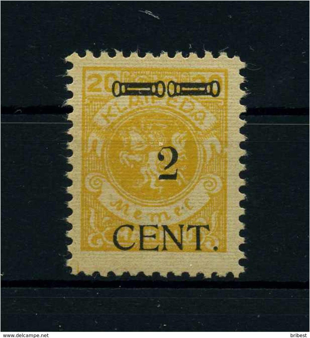 MEMEL 1923 Nr 176 Postfrisch (113236) - Memelgebiet 1923