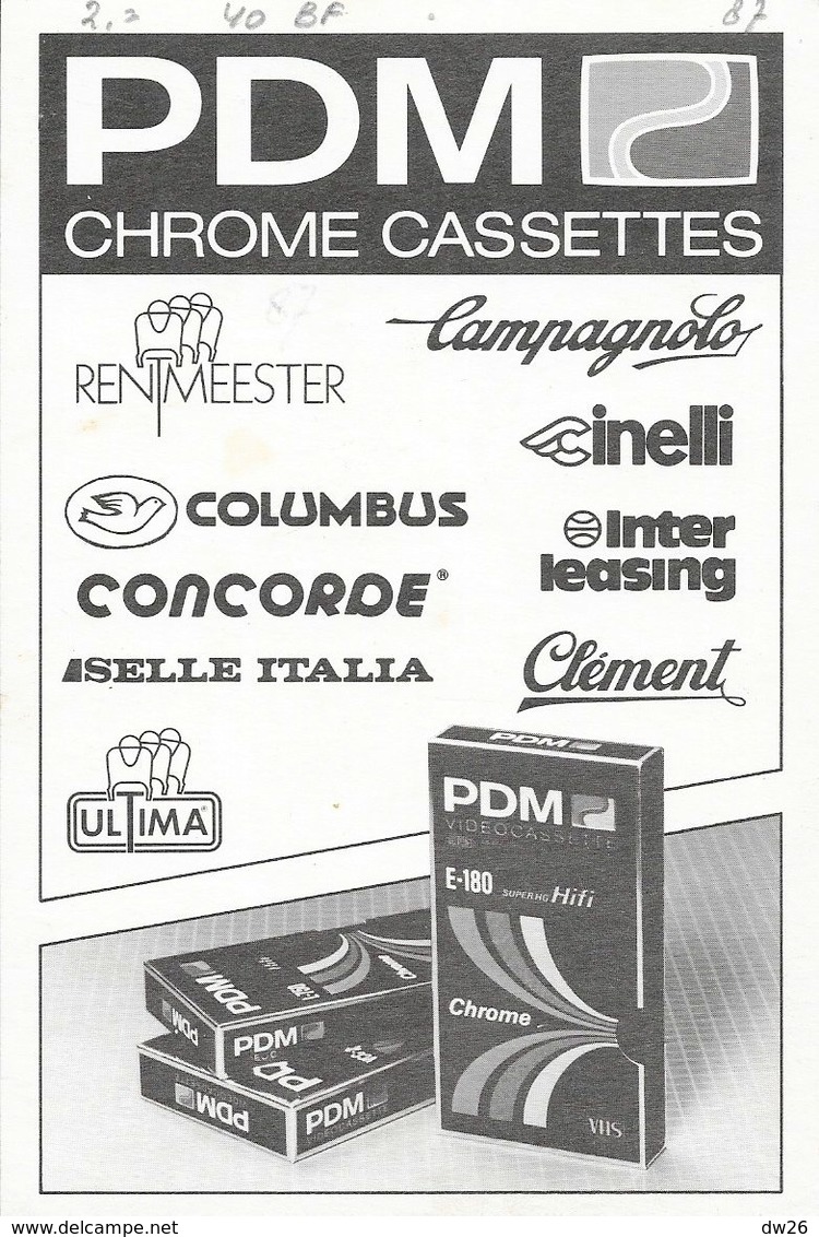 Cycliste: René Beuker, Equipe De Cyclisme Professionnel: Team PDM Concorde, Holland 1987 - Sport