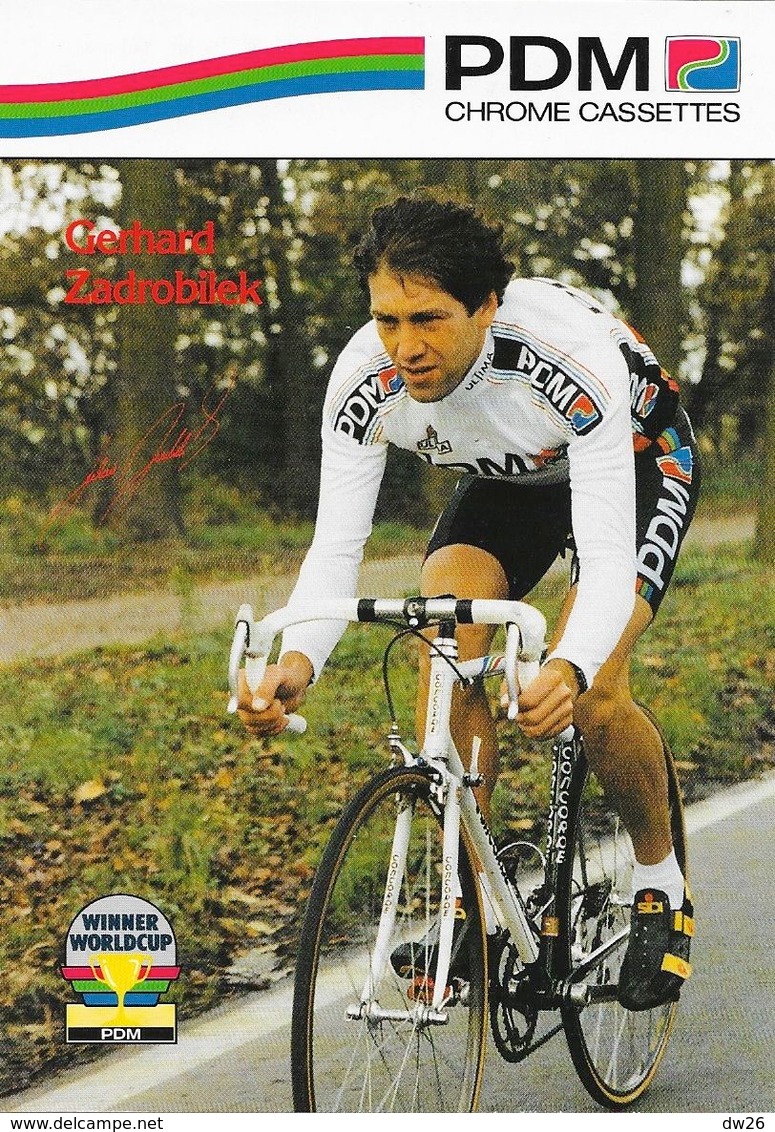 Cycliste: Gerhard Zadrobilek, Equipe De Cyclisme Professionnel: Team PDM Concorde, Autriche 1990 - Sport