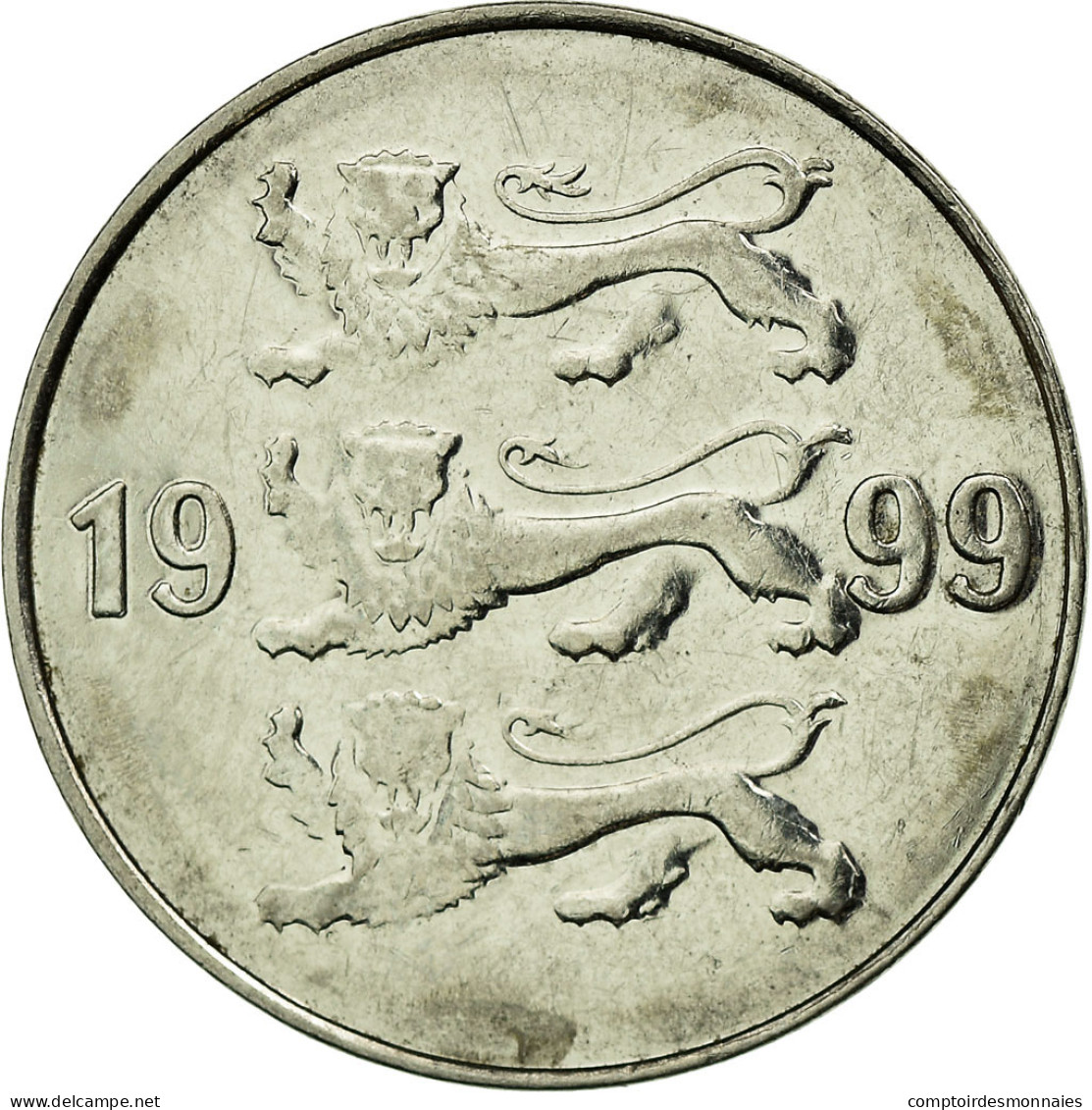 Monnaie, Estonia, 20 Senti, 1999, No Mint, TTB, Nickel Plated Steel, KM:23a - Estonia