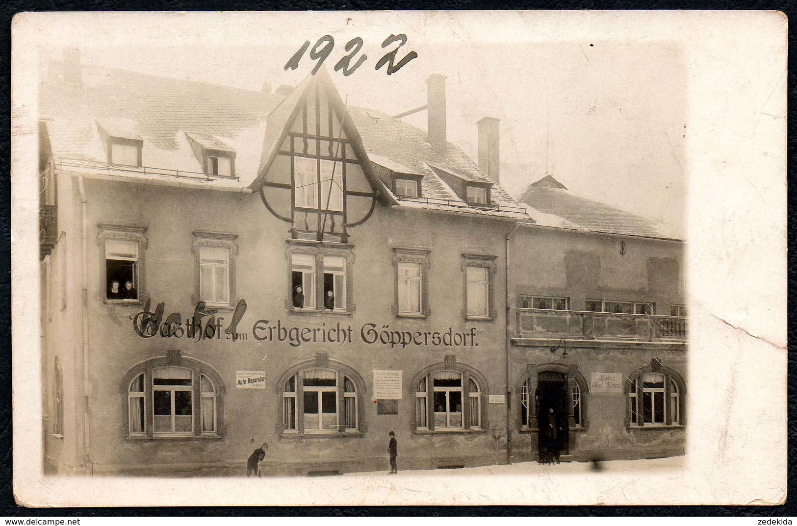 C3438 - Göppersdorf Bei Burgstädt - Hotel Gaststätte Erbgericht - Foto AK - Burgstädt