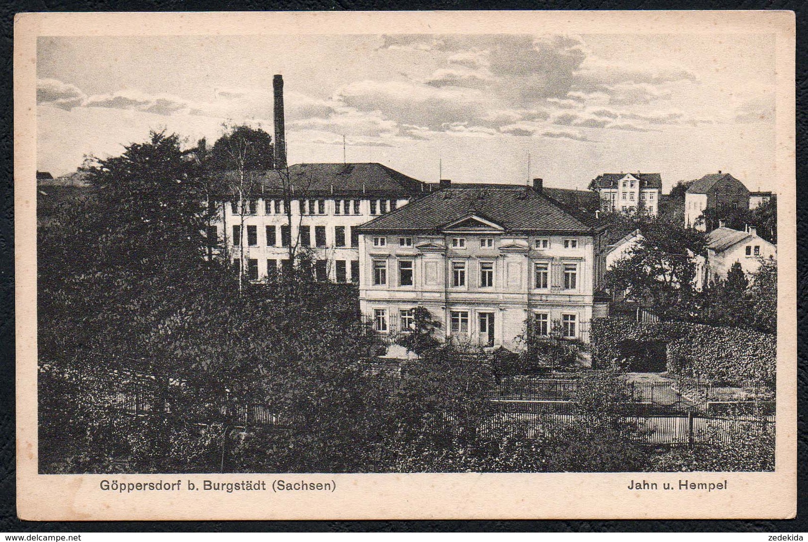 C3440 - Göppersdorf Bei Burgstädt - Jahn Und Hempel - Fabrik - Verlag Paul Rauschenbach - Burgstädt