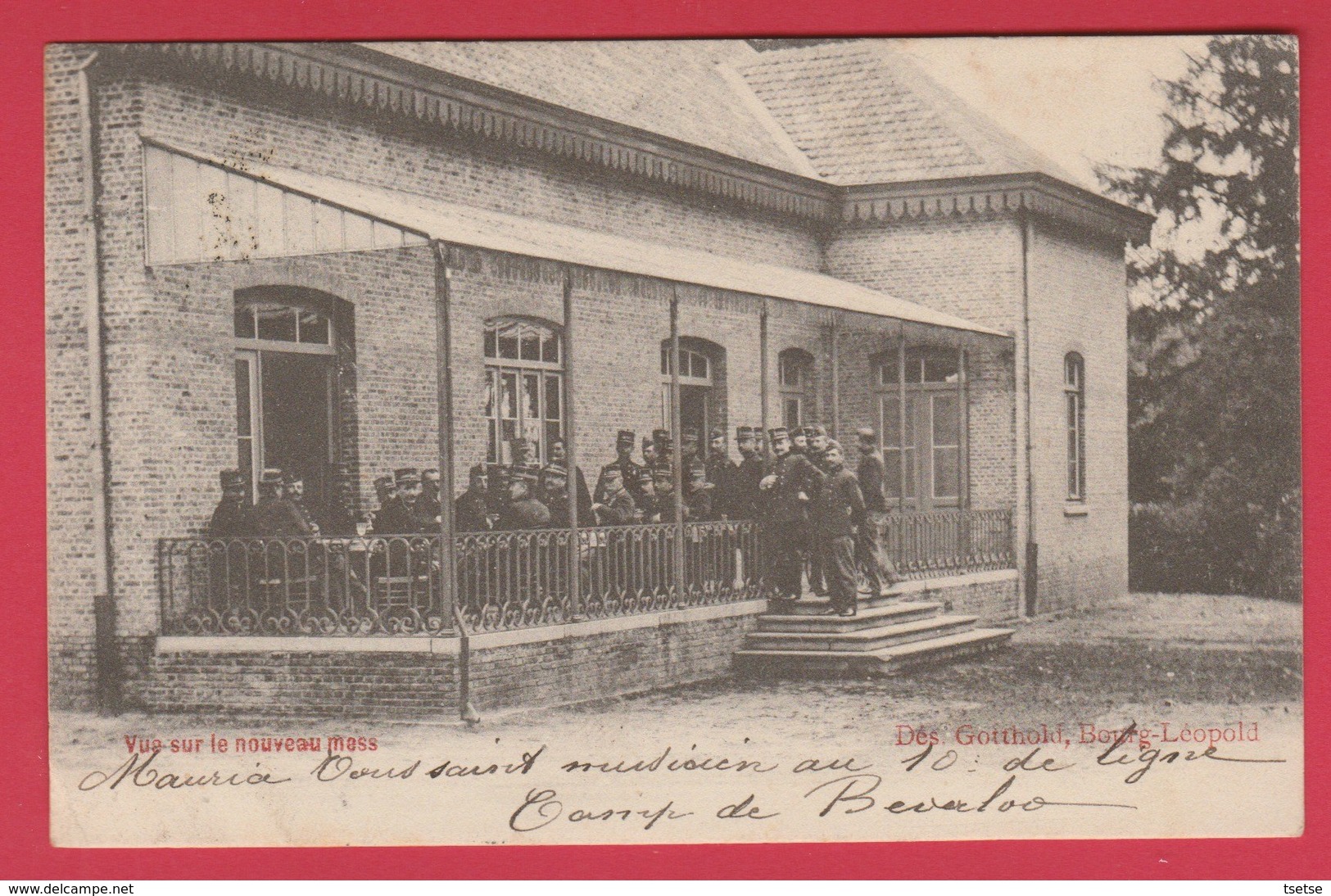 Kamp Van Beverlo / Camp De Beverloo ...Vue Sur Le Nouveau Mess - 1905 ( Verso Zien ) - Leopoldsburg (Camp De Beverloo)