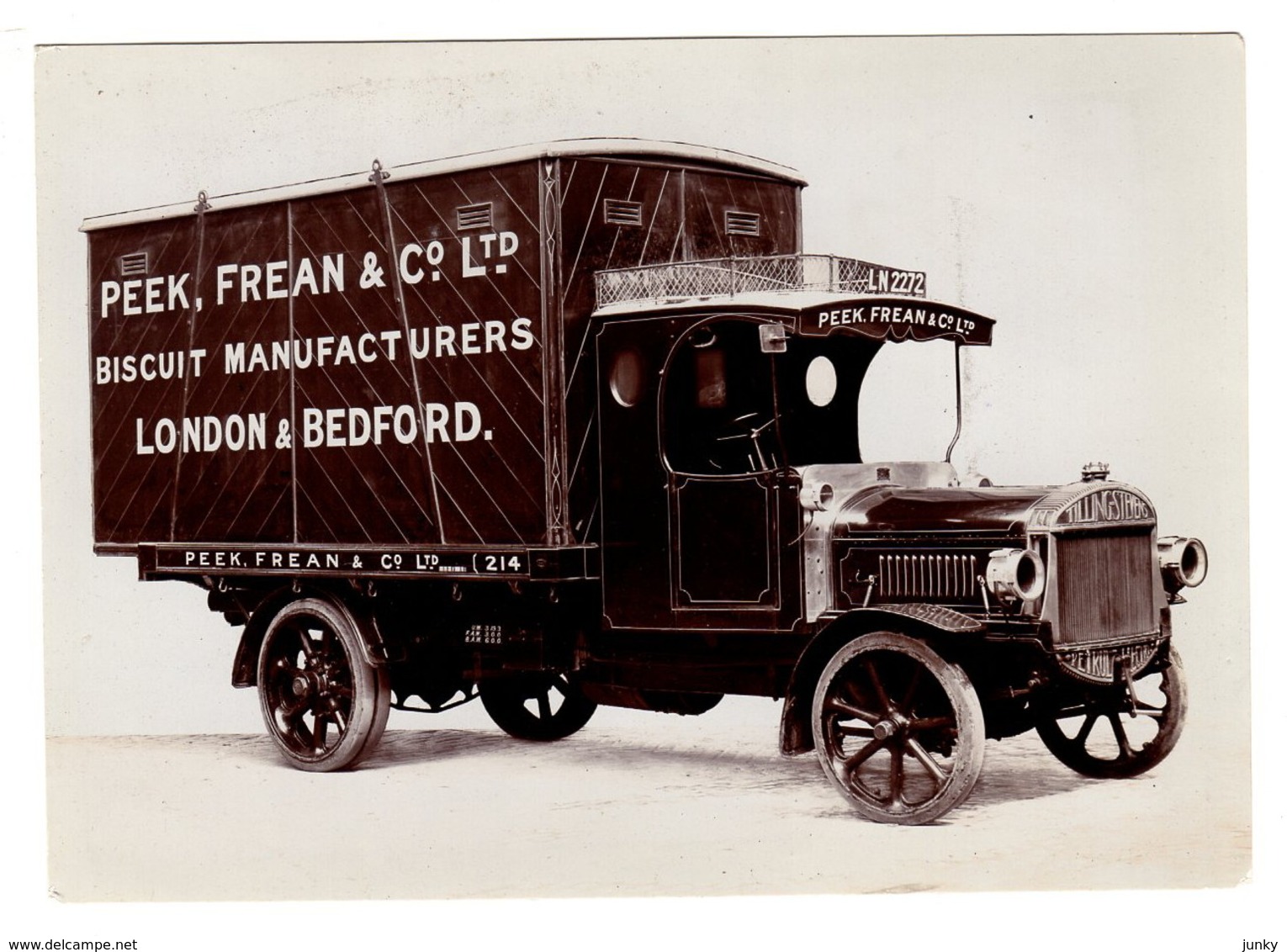 Véhicule Camion De Transport Peek, Frean & Co - Biscuit Manufacturers London - Marque Tilling-Stevens - Camions & Poids Lourds