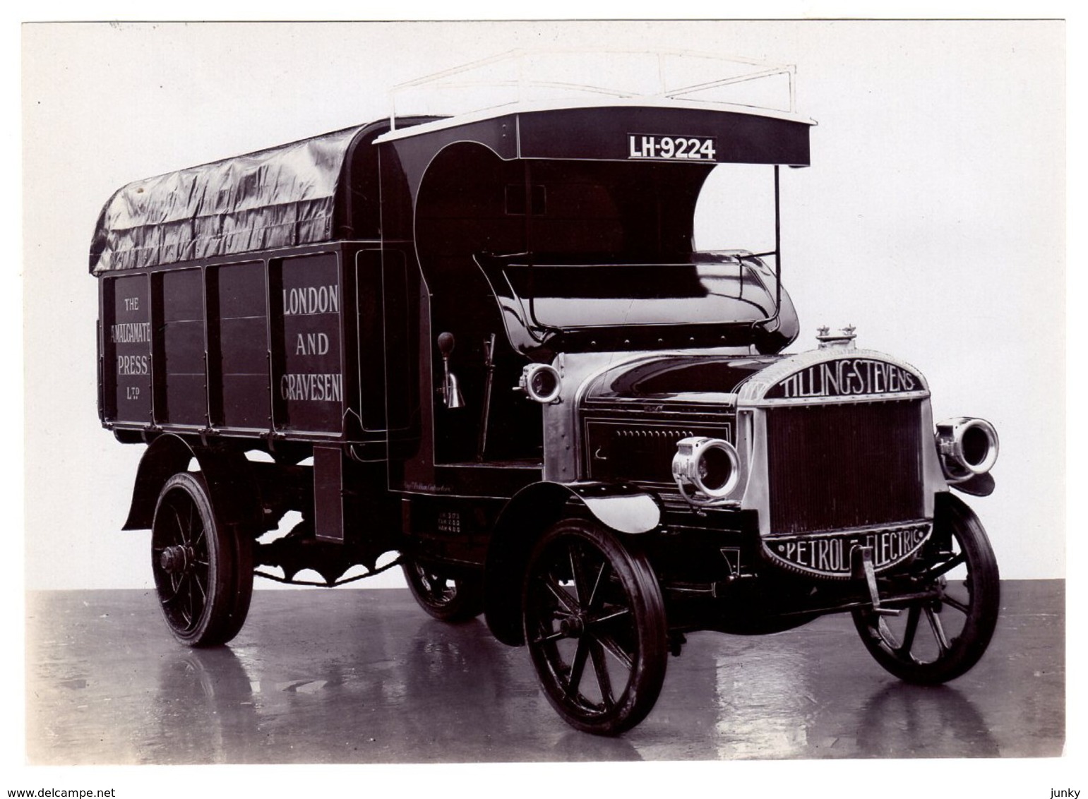 Véhicule Camion De Transport The Amalgamate Press London - Marque Tilling-Stevens - Camions & Poids Lourds