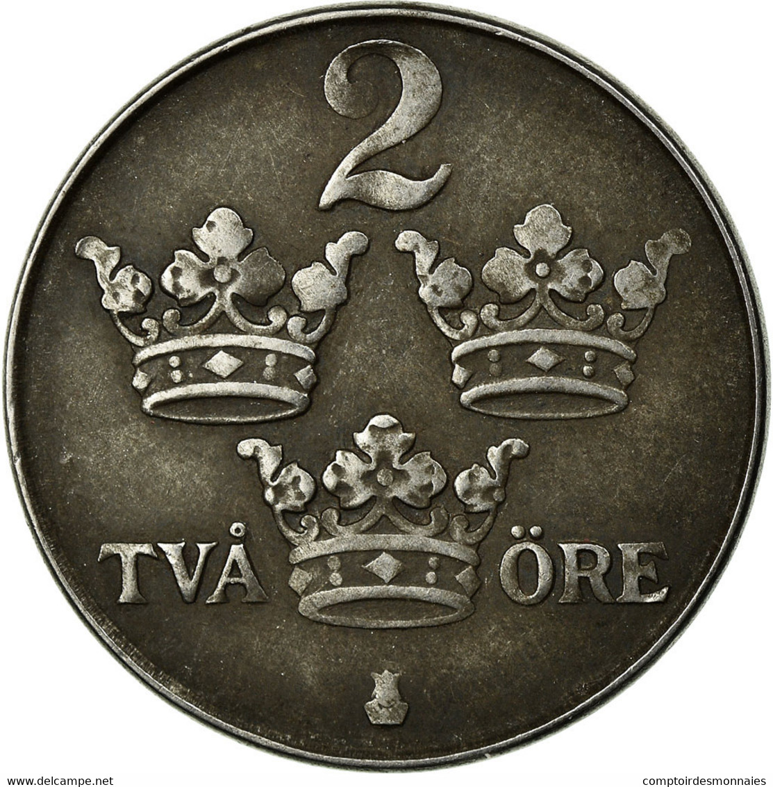 Monnaie, Suède, Gustaf V, 2 Öre, 1948, TB+, Iron, KM:811 - Suède