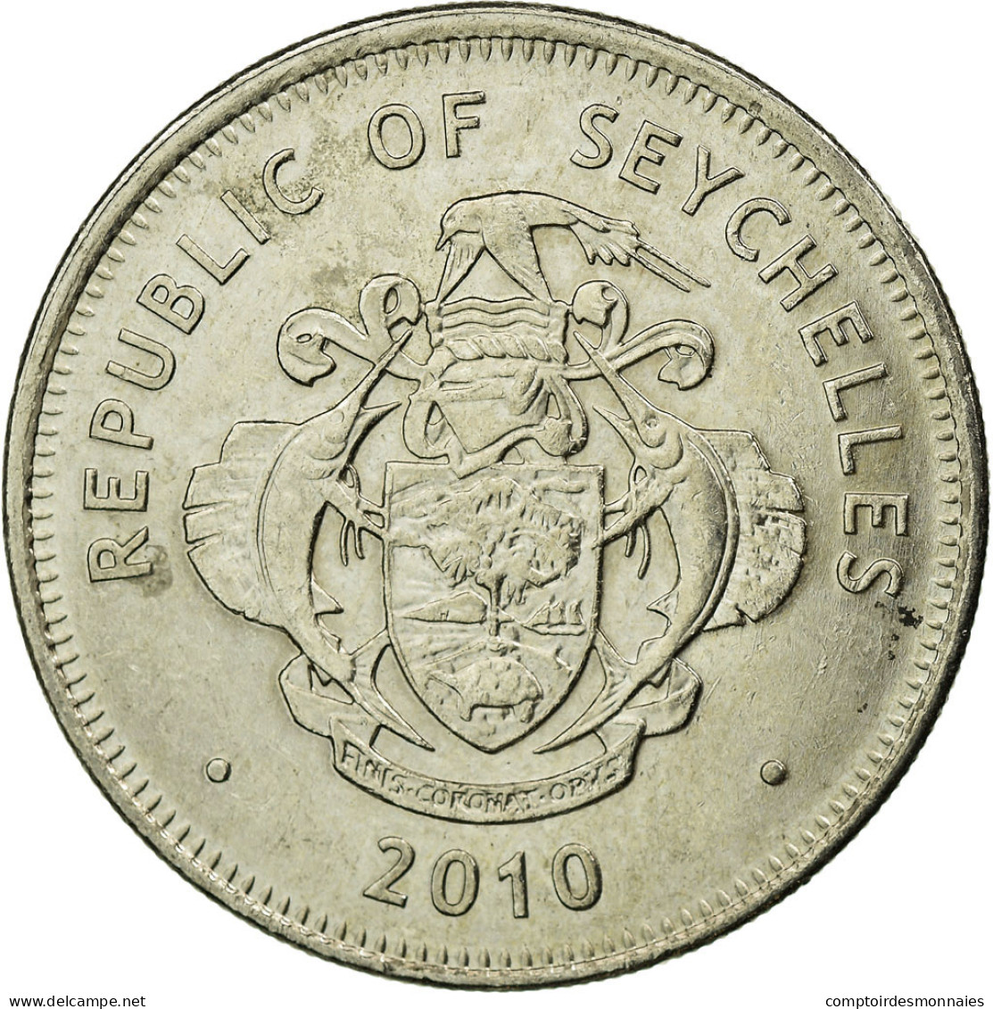 Monnaie, Seychelles, Rupee, 2010, British Royal Mint, TTB, Copper-nickel - Seychellen